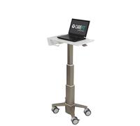 Ergotron Chariot pour ordinateur portable CareFit Slim, aluminium, blanc/gris, jusqu'à 15,6 pouces