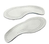 Careforyou enfant enfants Longueur complète Pied Plat Supportor Orthèses Arch Semelles de chaussures inserts Pigeon-toed évasé pour plus Correcteur de pieds en cuir véritable avec Air trou - Blanc -