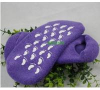 CareforYou Gants de spa en gel adoucissant et hydratant pour soins de la peau - Taille unique (chaussettes, violet)