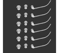 Careforyou® Lot de 18 Bouchons d'oreille avec 6 tubes Siemens Resound Bte aides auditives Embouts auriculaires dômes