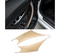 CareforYou Lot de 2 housses de poignées de porte pour B M W 3 Series 4 côté conducteur et passager (pour : B M W 320i, 328i, 330i, 335i F30/F31 et B M W 428i, 435i F32/F36) (Beige)