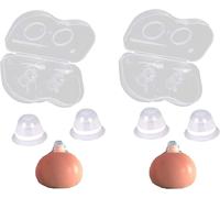 Careforyou Lot De 2 Paires De Correcteurs De Tétons Plats Inversés En Silicone Avec Étui Transparent