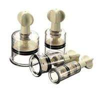 CareforYou® Lot de 4 ventouses rotatives pour tétons - Taille S + M + L + XL - Pour tétons plus fermes et plus grands