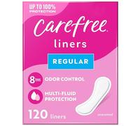 Carefree Acti-Fresh Ultra-Thin Panty Liners, Regular, Unscented - 120 Count by Carefree