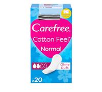 CAREFREE Breathable Pantyliners Cotton Serviettes 20 Pièces 1 Unité