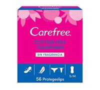 Carefree Flexiform Protector Cotton Sin Fragancia 56 U pour adultes, idéal pour utilisation pratique, format pratique