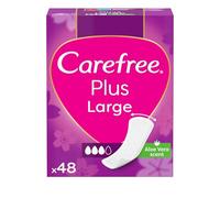 Carefree Lot de 48 protège-slips Plus Large + Aloe