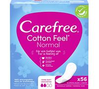 Carefree Protège-slips Cotton Feel Normal, 56 unités (lot de 1) (l'emballage peut varier)