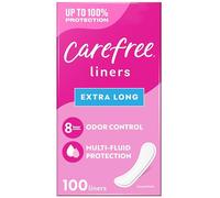 Carefree Protège-slips extra longs, non emballés, non parfumés, 100 ct