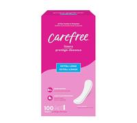 Carefree Protège-slips extra longs pour femme, non emballés, non parfumés, 100 pièces