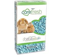 Carefresh - Litière en papier naturel 99 % sans poussière pour petits animaux avec contrôle des odeurs, bleu, 23 L