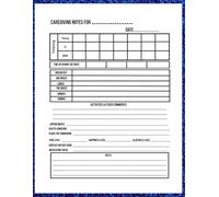 Caregiver log book: Patients medical dairy and medicine reminder log / Record and track personal care / 120 pages , 8.5* x 11 inches .
