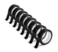 Carehabi 10 Rouleaux Ruban Isolant Électrique Noir (19mm x 10m) - Ruban Adhésif PVC Étanche & Ignifuge - Chaterton Professionnel pour Réparation de Câbles, Gaine & Bricolage - Autocollant sans Résidu