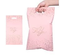 Carehabi 100 Pièces Enveloppe Plastique Expedition avec Poignée, Emballage Colis Pochette Envoie Colis Vinted Emballage Colis Vetement Sachets Hermétiques Autocollants