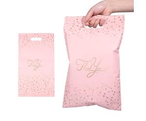 Carehabi 100 Pièces Enveloppe Plastique Expedition avec Poignée, Emballage Colis Pochette Envoie Colis Vinted Emballage Colis Vetement Sachets Hermétiques Autocollants