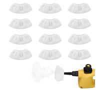 Carehabi 12PCS Chiffons de Rechange en Microfibre pour Nettoyeur Vapeur Portable Bonnettes Microfibre Lingettes pour SC 1, SC 2, SC 3, SC 4, SC 5 Nettoyeurs Vapeur