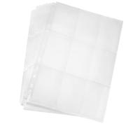 Carehabi 540 pochettes pour cartes à collectionner, 30 pages par 18 poches, pochettes vierges, pochettes pour cartes double face, 11 trous, accessoires de cartes à collectionner transparents