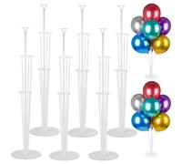 6 Sets Support Ballon Anniversaire Transparents Porte Ballon De Table avec Bases Réutilisables Ballons Pour décoration d'anniversaire, Mariage, Anniversaire