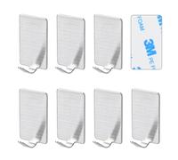 Carehabi 8 Pièces Crochets Adhésifs Muraux Petits en Acier Inoxydable Crochet Autocollant Sans Perçage Étanche et Antirouille Accroche Torchon Porte Serviette pour Salle de Bain Cuisine et Maison
