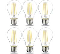 Carehabi Ampoule LED Filament G45 E27 4W, Blanc Chaud 2700K, Verre Ambré, Non-Dimmable, Décorative, pour Restaurant Café Bar, Lot de 6
