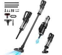 Carehabi Aspirateur à Main 250000Pa Aspirateur Voiture Puissant Aspirateur sans Fil 5200mAh pour Bureau Maison Cuisine Poils