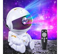 Carehabi Astronaute Projecteur LED Projecteur Galaxie Projecteur Ciel Etoile avec Télécommande Rotation à 360° Veilleuse pour Enfants et Adultes