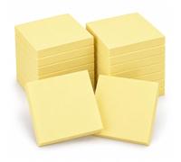 Carehabi Bloc Note Adhésif 100 Feuillets, 16 Blocs Notes Adhésives et Autocollants Repositionnable, Sticky Notes pour Bureau, Études, Maison