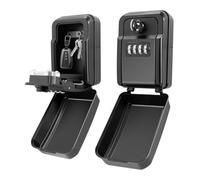 Carehabi Boite a Clef Sécurisée Extérieur, Étanche et Robuste, Boite à Clé a Code pour Maison Usine Garage École Interieur (Noir)