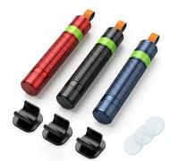 Carehabi Brise Vitre Voiture Coupe Ceinture 2 en 1, Lot de 3 Marteau d'urgence avec Pointe en Tungstène & Réflecteur - Casse Vitre Voiture Outil en Aluminium