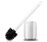 Carehabi Brosse WC avec Support - pour hôtel, hygiène dans la Salle de Bain - Blanc