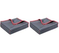Carehabi Chiffon Vitre sans Trace 3 Pièces 40x50cm 400GSM, Microfibre Vitre Carbone pour Fenêtres Miroirs et Voiture, Chiffon Magique Polissage (Lot de 2)
