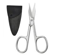 Carehabi Ciseaux à Cuticules Professionnels Ciseaux à Ongles Pince Manucure Pédicure Cuticule Ongle Coupe Cuticule Ongle en Acier Inoxydable pour Ongles, Cils et Peau Sèche - Argent