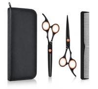 Carehabi Ciseaux de Coiffure Professionnels 6,7 Pouces Ciseaux de Coupe et Ciseaux Desepaississant Cheveux en Acier Inoxydable avec Peigne et Étui pour Hommes Femmes et Enfants