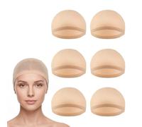 Carehabi Filet Cheveux 6 Pièces Perruque Femme Bonnet Perruque Extensible Nylon Filet pour Cheveux Couleur Nude Ultra Fin Filet Cheveux Taille Unique pour Cosplay et Fête