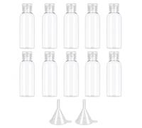 Carehabi Flacon Voyage 100ml Set, 10 Flacons avec 2 Entonnoirs