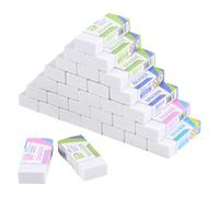 Carehabi Gommes Blanches 30PCS, Gomme Magique en Format Bloc, Effaceur Doux en Plastique, Petites Gommes pour Crayons Graphite, Fournitures Scolaires et de Bureau