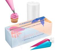 Carehabi Lot de 110 Poches à Douille jetables 47 x 23 cm pour Poche à Douille pour pâtisserie et décoration de gâteaux et Biscuits