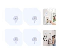 Carehabi Lot de 32 crochets autocollants pour photos, affiches, chambre à coucher, bureau, cuisine