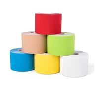 Carehabi Lot de 6 rouleaux de bande de sport étanche et élastique pour le sport 5 m x 5 cm