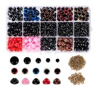 Carehabi Lot de 752 Yeux et Nez de sécurité avec rondelles pour Amigurumi Crochet Poupées Artisanales Animaux en Peluche et Ours en Peluche (6-14mm)