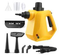 Carehabi Nettoyeur vapeur multi-usages portable avec accessoires d'élimination des taches pour nettoyer les meubles rembourrés, le canapé, le carrelage, le sol, les fenêtres, les coussins de voiture