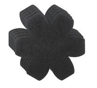 Carehabi Protege Poele et Casserole Lot de 5, Protection Poele Anti Rayure 38cm, Separateur de Casseroles en Feutre pour Rangement Cuisine et Empilement, Épais 3mm Noir