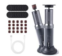 Carehabi Rapeuse pieds électrique 2 en 1, Ponceuse Pieds Electrique Avec 6 vitesses et affichage numérique et papier abrasif - - Pour enlever les callosités, Pour Hommes et femmes