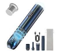 Carehabi Mini aspirateur à Main pour Voiture 18000 pa avec Forte Puissance d'aspiration 3 Vitesses Puissant avec Filtre HEPA Lavable Mini Pompe à air pour Voiture, Maison et T