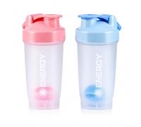 Carehabi Shaker Proteine 500ml Lot de 2, Shaker avec Boule Mélangeuse