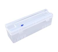 CAREMILLE Distributeur d'emballage Alimentaire à Domicile avec Coupe-glissière Distributeur d'emballage de Film étirable en Plastique Support de Rangement pour Coupe tranchante Outils de Cuisine