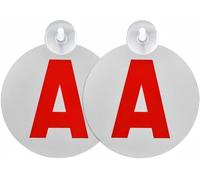 Caremore A Jeune Conducteur 2PCS Magnétique pour Voiture - Support Aimanté Réutilisable - Conforme à la Loi Française - Rétroréfléchissant - Sécurité Nocturne - pour Permis Probatoire