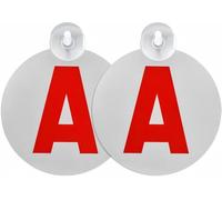 Caremore A Jeune Conducteur 2PCS Magnétique pour Voiture - Support Aimanté Réutilisable - Conforme à la Loi Française - Rétroréfléchissant - Sécurité Nocturne - pour Permis Probatoire