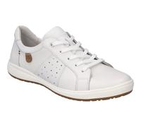 Josef Seibel Femme Baskets Basses Caren 01, Dame Baskets,Largeur G (Normale),Semelle intérieure Amovible,Chaussure de Rue,Blanc (Weiss),37 EU / 4 UK