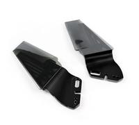 Carénage Aileron De Moto pour BMW pour S1000RR R 1250 RS M1000RR HP4 Course Universel Moto Aile Aérodynamique Kit Aileron Rétroviseur Fixe(Bright Black Gray)